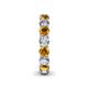 5 - Tiffany 3.80 mm Citrine and Diamond Eternity Band 