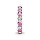 5 - Tiffany 3.80 mm Pink Sapphire and Diamond Eternity Band 