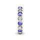 5 - Tiffany 3.80 mm Diamond and Tanzanite  Eternity Band 
