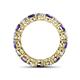 4 - Tiffany 3.80 mm Diamond and Iolite Eternity Band 