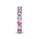 5 - Tiffany 3.80 mm Pink Sapphire and Diamond Eternity Band 
