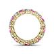 4 - Tiffany 3.80 mm Pink Sapphire and Diamond Eternity Band 
