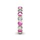 5 - Tiffany 3.80 mm Pink Sapphire and Diamond Eternity Band 