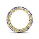 4 - Tiffany 3.80 mm Tanzanite and Diamond Eternity Band 