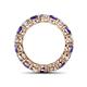 4 - Tiffany 3.80 mm Iolite and Diamond Eternity Band 