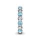 5 - Tiffany 3.80 mm Aquamarine and Diamond Eternity Band 