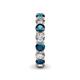 5 - Tiffany 3.80 mm Blue and White Diamond Eternity Band 
