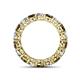 4 - Tiffany 3.80 mm Smoky Quartz Diamond Eternity Band 
