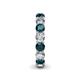 5 - Tiffany 3.80 mm London Blue Topaz and Diamond Eternity Band 
