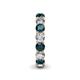 5 - Tiffany 3.80 mm London Blue Topaz and Diamond Eternity Band 