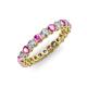 3 - Tiffany 2.80 mm Pink Sapphire and Diamond Eternity Band 