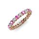 3 - Tiffany 2.80 mm Pink Sapphire and Diamond Eternity Band 