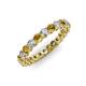 3 - Tiffany 2.80 mm Citrine and Diamond Eternity Band 