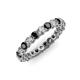 3 - Tiffany 2.80 mm Black and White Diamond Eternity Band 