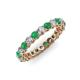 3 - Tiffany 2.80 mm Emerald and Diamond Eternity Band 