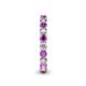 5 - Tiffany 2.80 mm Amethyst and Diamond Eternity Band 