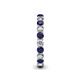 5 - Tiffany 2.80 mm Blue Sapphire and Diamond Eternity Band 