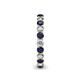 5 - Tiffany 2.80 mm Blue Sapphire and Diamond Eternity Band 