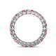4 - Tiffany 2.80 mm Pink Sapphire and Diamond Eternity Band 