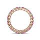 4 - Tiffany 2.80 mm Pink Sapphire and Diamond Eternity Band 