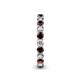 5 - Tiffany 2.80 mm Red Garnet and Diamond Eternity Band 