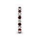 5 - Tiffany 2.80 mm Red Garnet and Diamond Eternity Band 