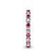 5 - Tiffany 2.80 mm Rhodolite Garnet and Diamond Eternity Band 