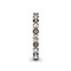 5 - Tiffany 2.80 mm Smoky Quartz and Diamond Eternity Band 