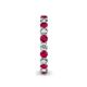 5 - Tiffany 2.80 mm Ruby and Diamond Eternity Band 