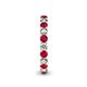 5 - Tiffany 2.80 mm Ruby and Diamond Eternity Band 