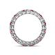 4 - Tiffany 2.80 mm Rhodolite Garnet and Diamond Eternity Band 