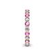 5 - Tiffany 2.80 mm Round Pink Sapphire and Diamond Eternity Band 