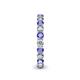 5 - Tiffany 2.80 mm Tanzanite and Diamond Eternity Band 