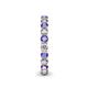 5 - Tiffany 2.80 mm Tanzanite and Diamond Eternity Band 