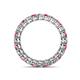 4 - Tiffany 2.80 mm Pink Tourmaline and Diamond Eternity Band 