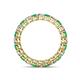 4 - Tiffany 2.80 mm Emerald and Diamond Eternity Band 