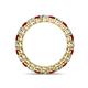 4 - Tiffany 2.80 mm Diamond and Ruby Eternity Band 
