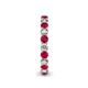 5 - Tiffany 2.80 mm Ruby and Diamond Eternity Band 
