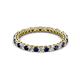 3 - Tiffany 2.00 mm Blue Sapphire and Diamond Eternity Band 