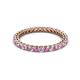3 - Tiffany 2.00 mm Pink Sapphire and Diamond Eternity Band 