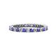 1 - Tiffany 2.00 mm Tanzanite and Diamond Eternity Band 
