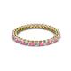 3 - Tiffany 2.00 mm Pink Tourmaline and Diamond Eternity Band 