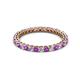 3 - Tiffany 2.00 mm Amethyst and Diamond Eternity Band 