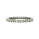 1 - Tiffany 2.00 mm Peridot and Diamond Eternity Band 