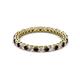 3 - Tiffany 2.00 mm Red Garnet and Diamond Eternity Band 
