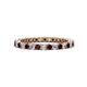 1 - Tiffany 2.00 mm Red Garnet and Diamond Eternity Band 