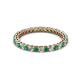 3 - Tiffany 2.00 mm Emerald and Diamond Eternity Band 
