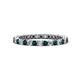1 - Tiffany 2.00 mm London Blue Topaz and Diamond Eternity Band 