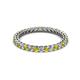 3 - Tiffany 2.00 mm Yellow and White Diamond Eternity Band 