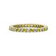 1 - Tiffany 2.00 mm Yellow and White Diamond Eternity Band 